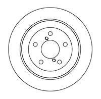 NF PARTS stabdžių diskas 204411NF